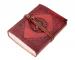 Handmade new embossed  leather journal single stone notebook & diary